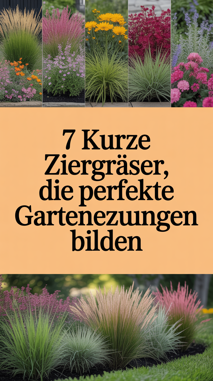 7 kurze Ziergräser, die perfekte Gartenbegrenzungen bilden