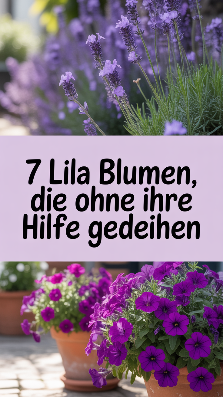 7 lila Blumen, die ohne Ihre Hilfe gedeihen