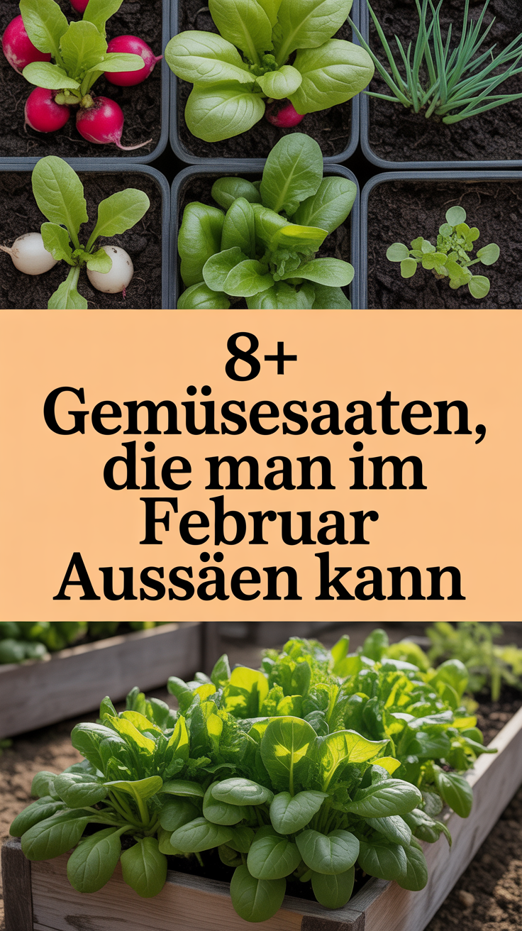 8+ Gemüsesaaten, die man im Februar aussäen kann