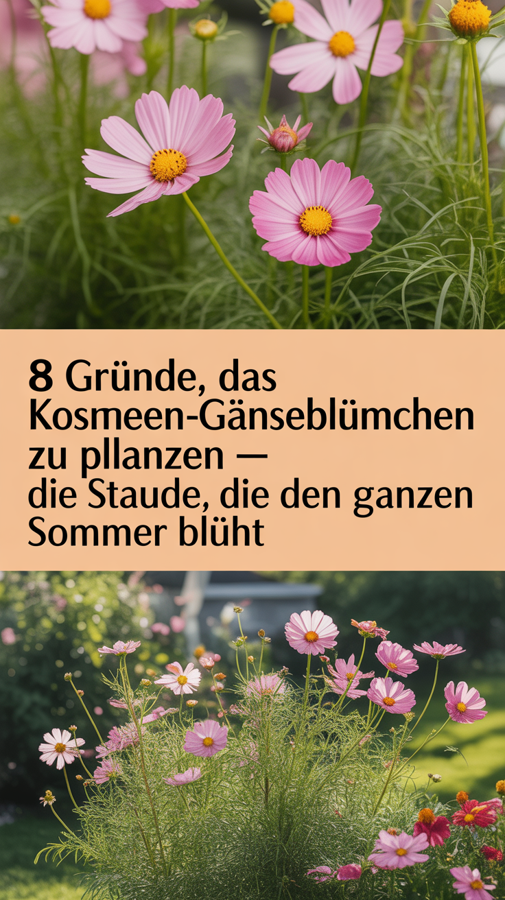 8 Gründe, das Kosmeen-Gänseblümchen zu pflanzen – die Staude, die den ganzen Sommer blüht