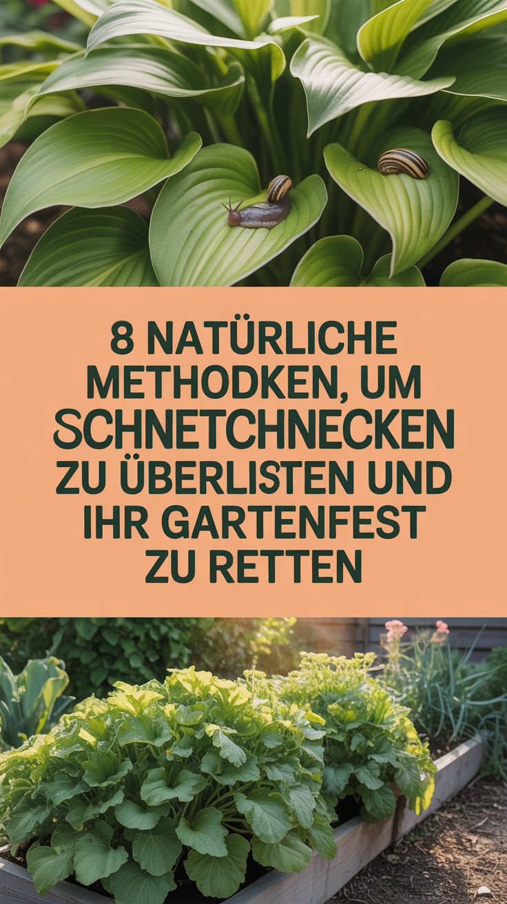 8 Natürliche Methoden, um Schnecken und Nacktschnecken zu überlisten und Ihr Gartenfest zu retten