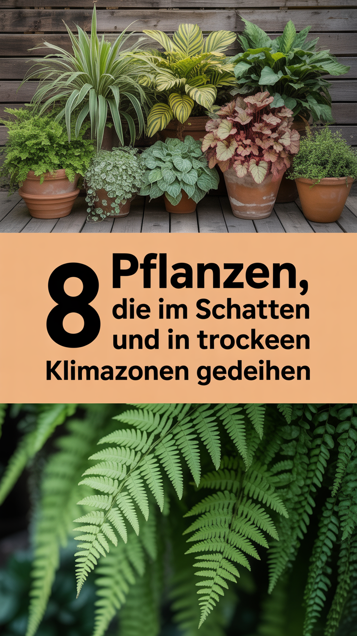 8 Pflanzen, die im Schatten und in trockenen Klimazonen gedeihen