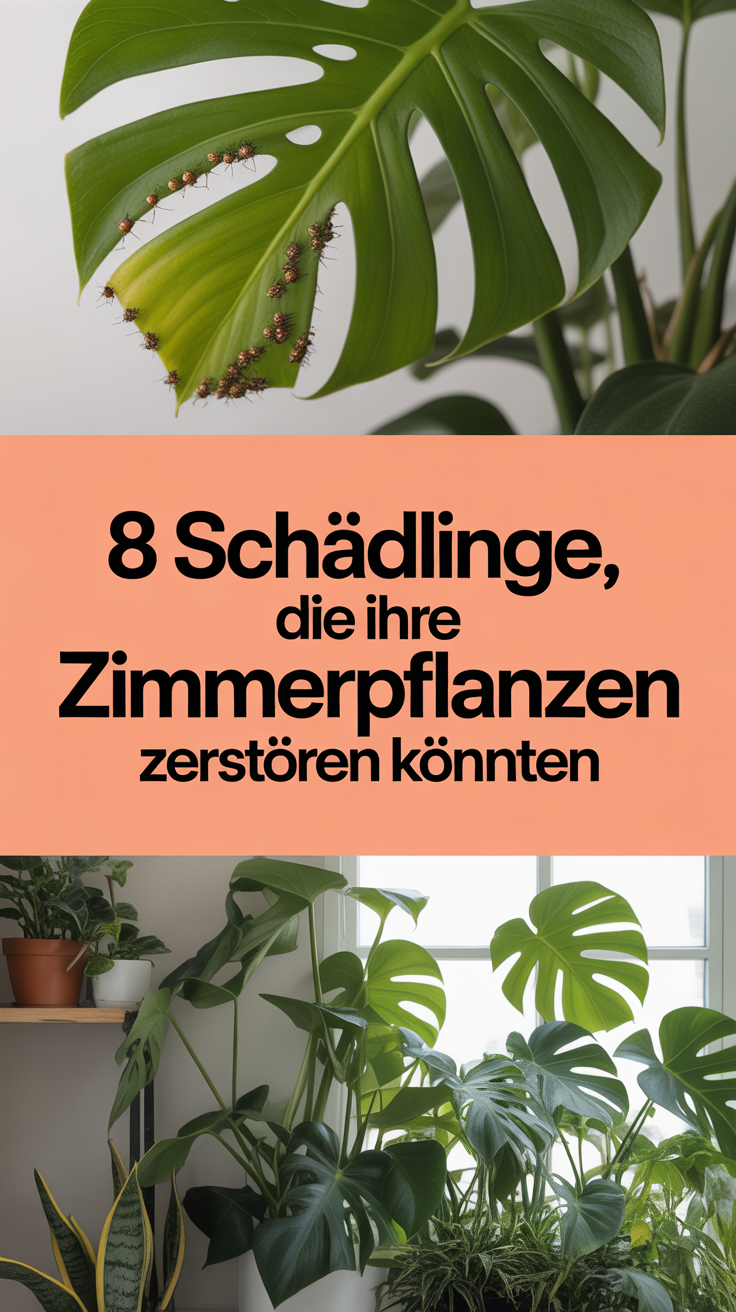 8 Schädlinge, die Ihre Zimmerpflanzen zerstören könnten