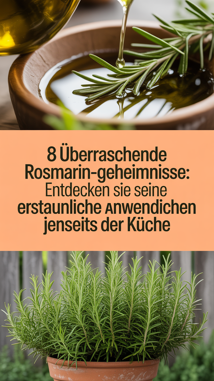 8 Überraschende Rosmarin-Geheimnisse: Entdecken Sie seine erstaunlichen Anwendungen jenseits der Küche