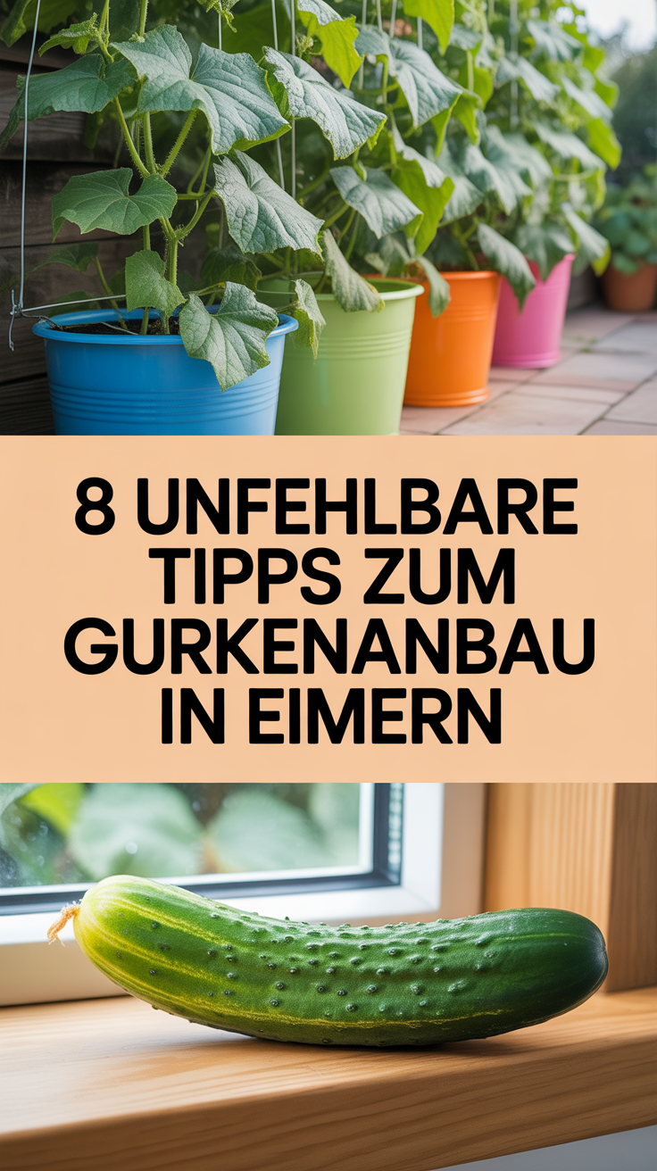 8 Unfehlbare Tipps zum Gurkenanbau in Eimern