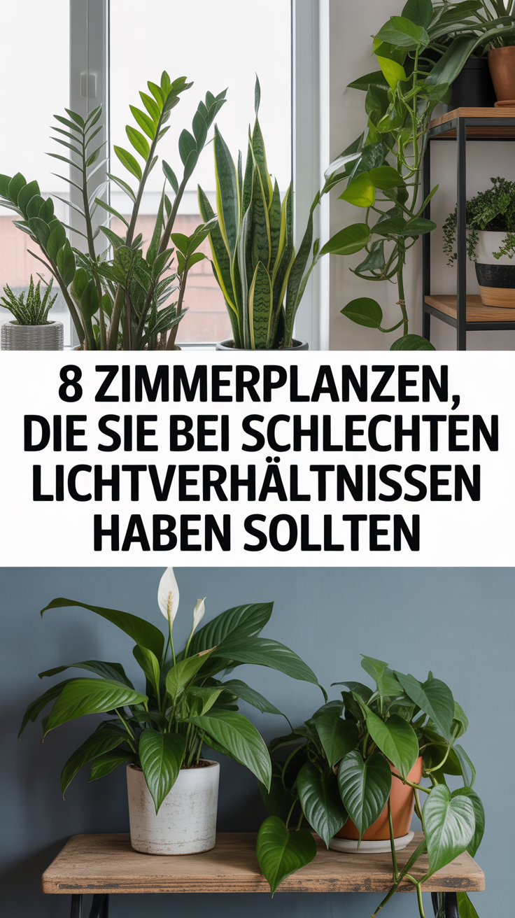 8 Zimmerpflanzen, die Sie bei schlechten Lichtverhältnissen haben sollten