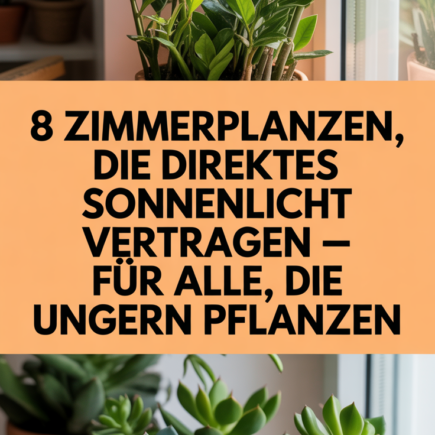 8 Zimmerpflanzen, die direktes Sonnenlicht vertragen – für alle, die ungern pflanzen
