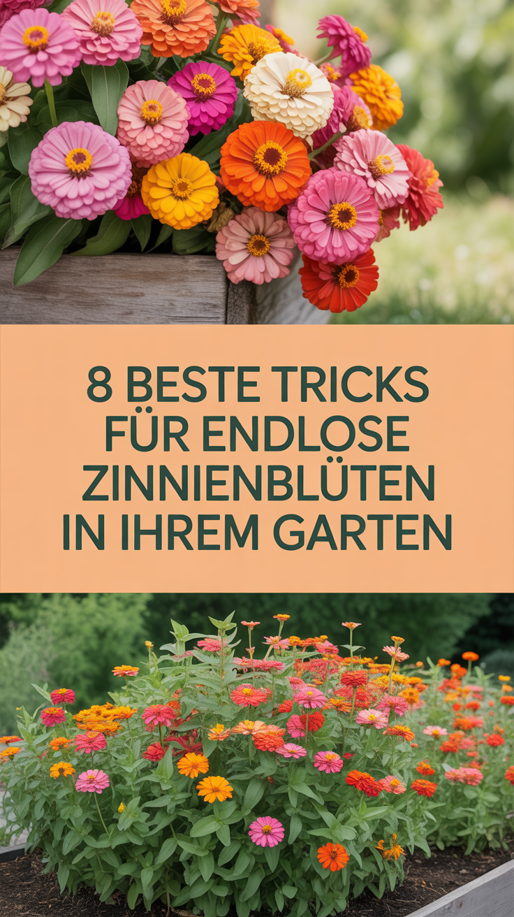 8 beste Tricks für endlose Zinnienblüten in Ihrem Garten