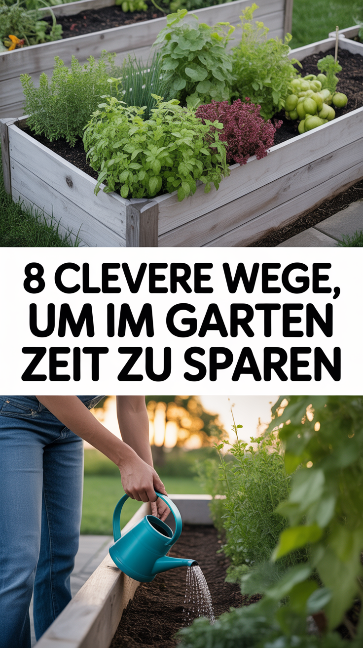 8 clevere Wege, um im Garten Zeit zu sparen