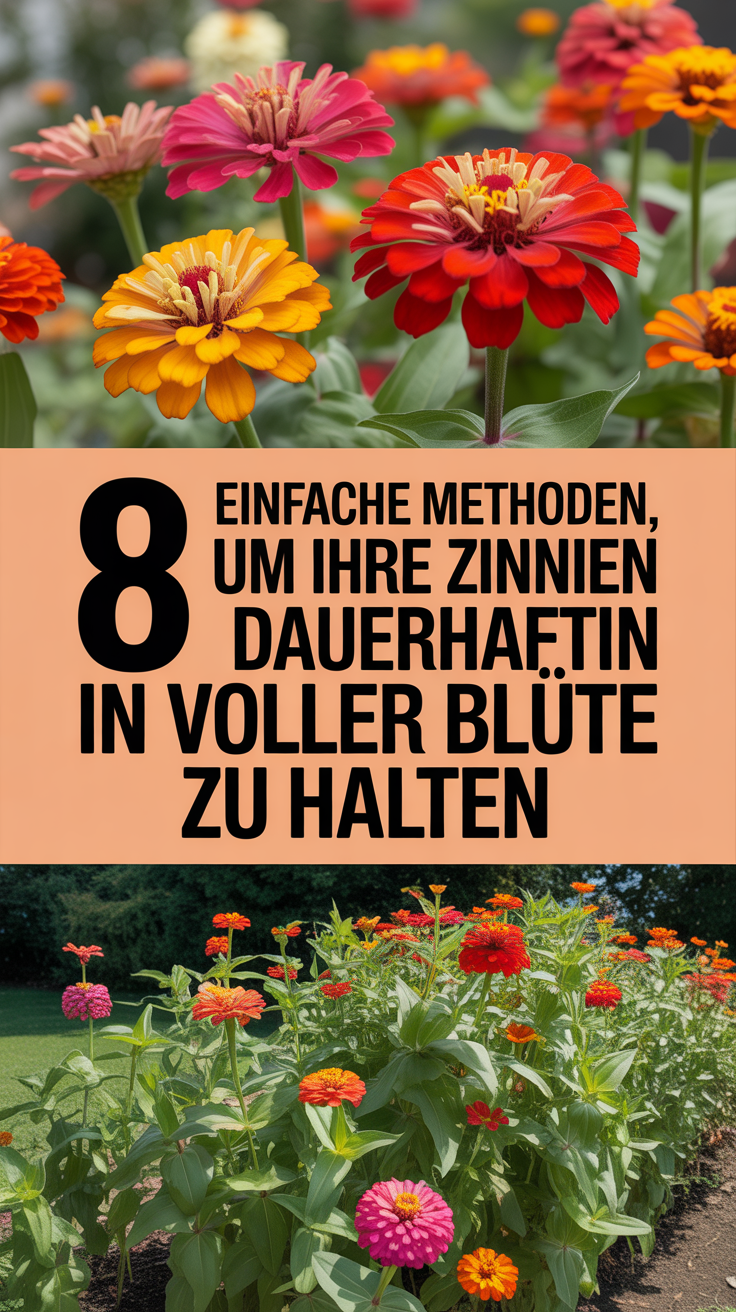 8 einfache Methoden, um Ihre Zinnien dauerhaft in voller Blüte zu halten