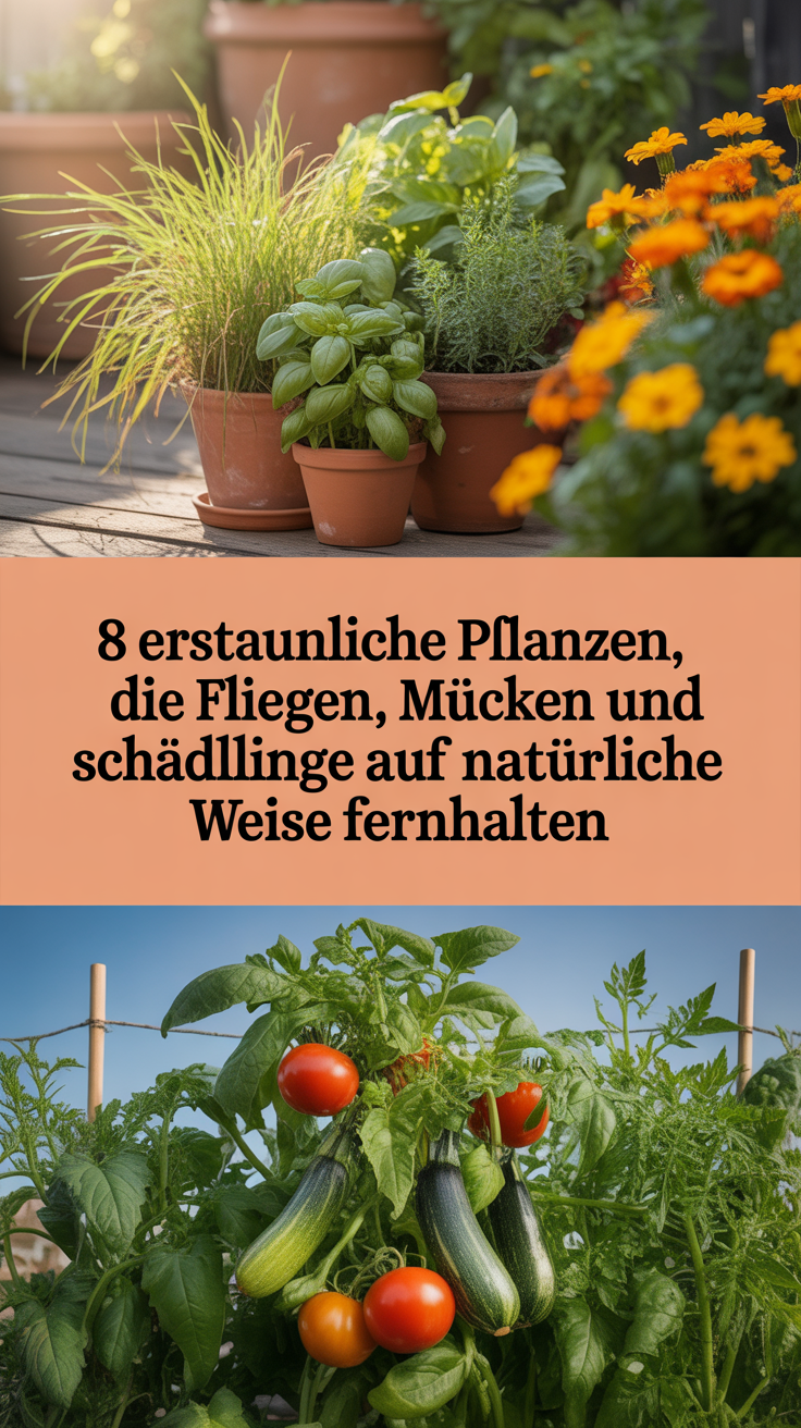 8 erstaunliche Pflanzen, die Fliegen, Mücken und Schädlinge auf natürliche Weise fernhalten
