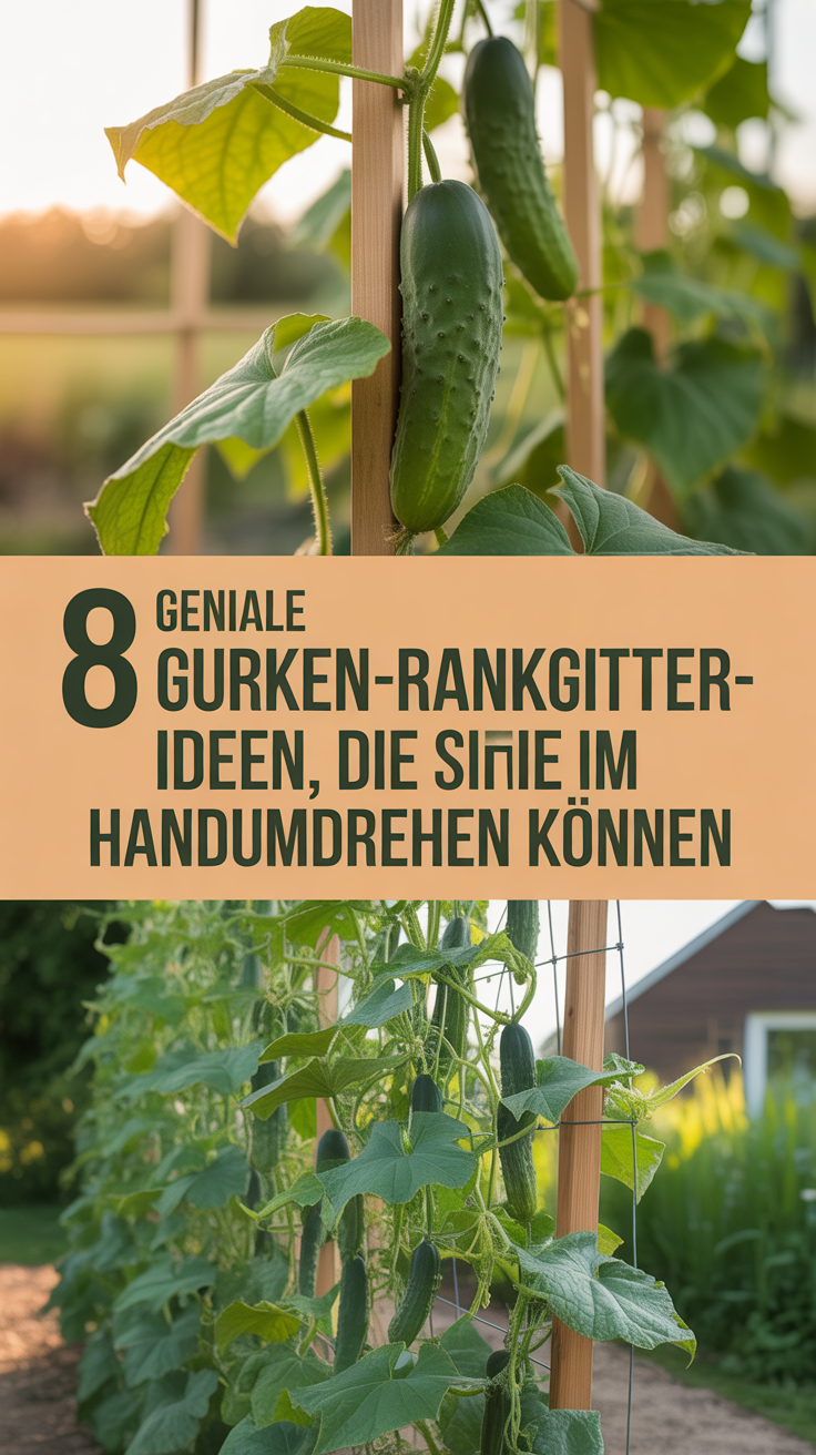 8 geniale Gurken-Rankgitter-Ideen, die Sie im Handumdrehen bauen können
