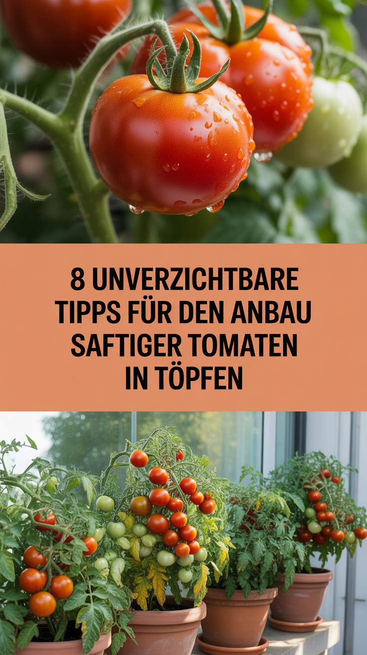 8 unverzichtbare Tipps für den Anbau saftiger Tomaten in Töpfen