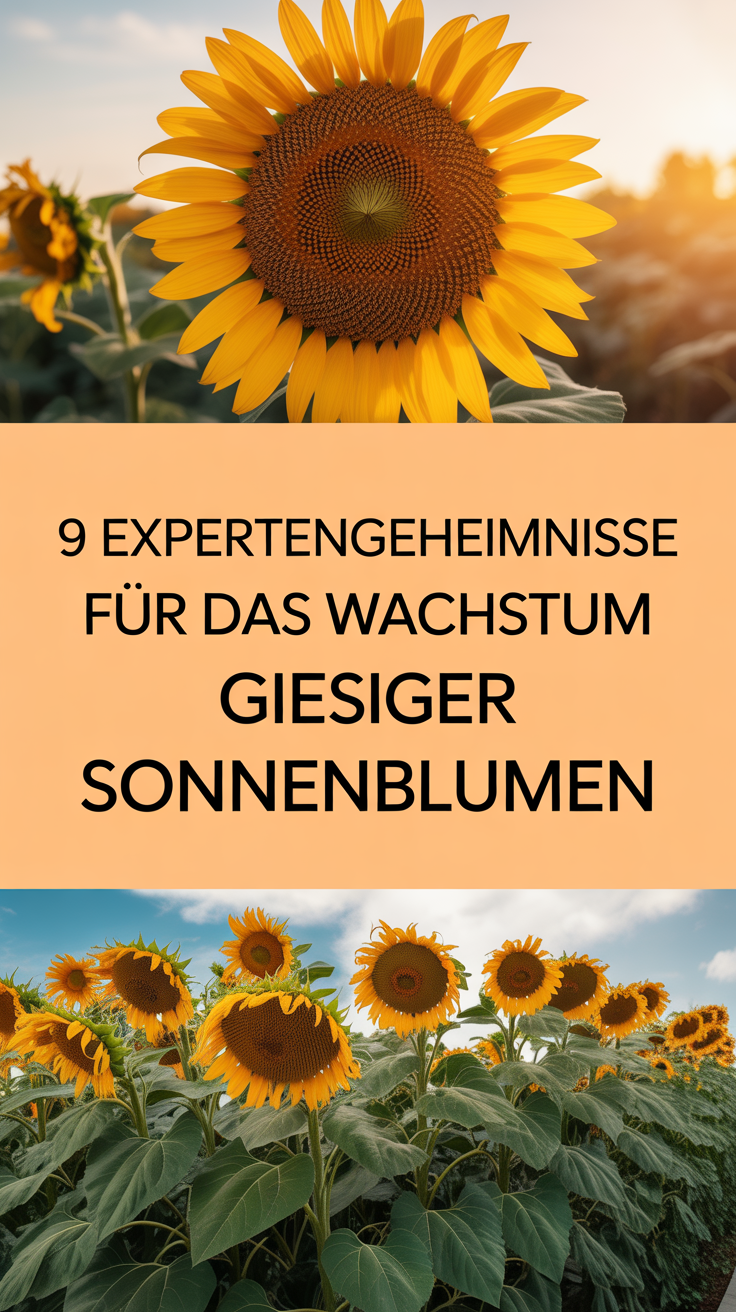 9 Expertengeheimnisse für das Wachstum riesiger Sonnenblumen