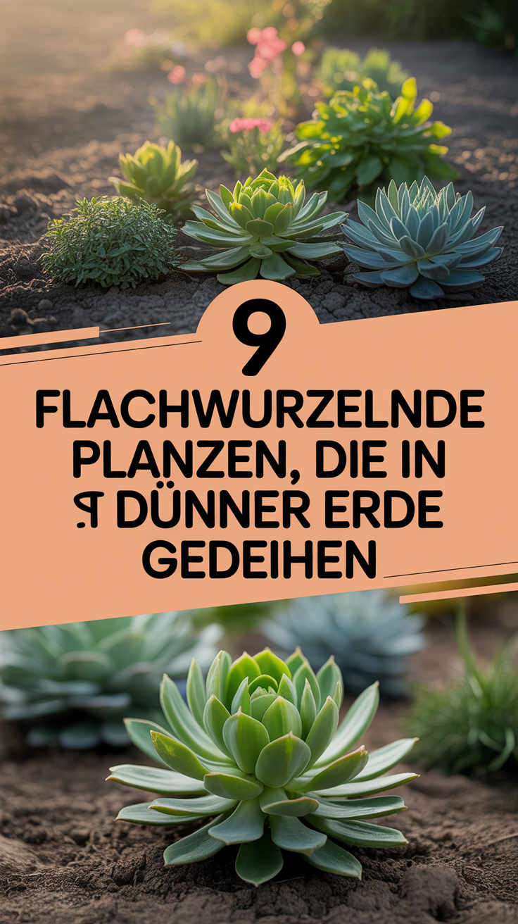 9 Flachwurzelnde Pflanzen, die in dünner Erde gedeihen