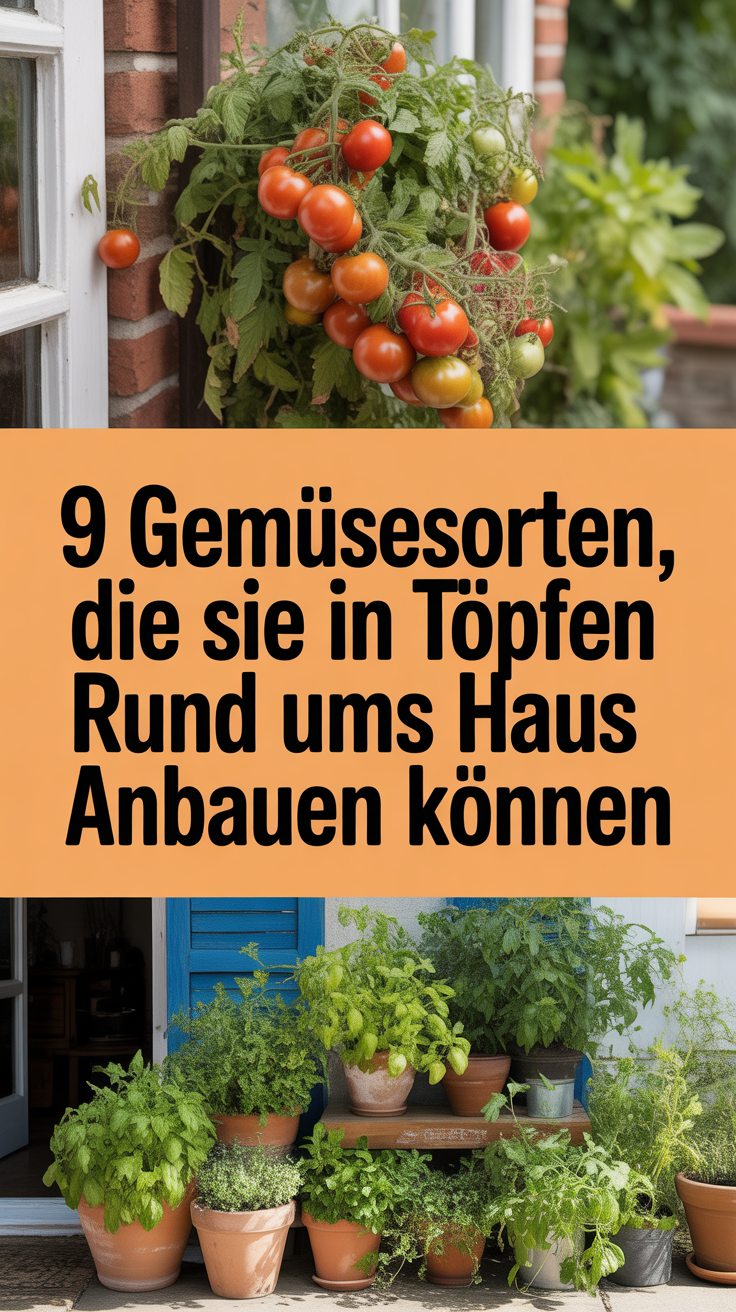 9 Gemüsesorten, die Sie in Töpfen rund ums Haus anbauen können