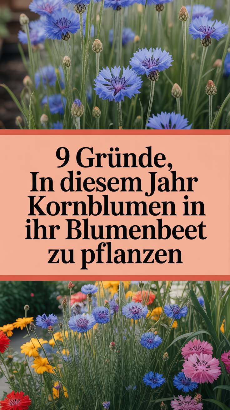9 Gründe, in diesem Jahr Kornblumen in Ihr Blumenbeet zu pflanzen
