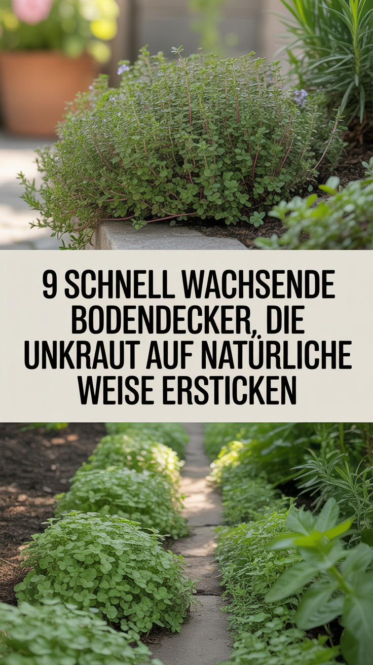 9 schnell wachsende Bodendecker, die Unkraut auf natürliche Weise ersticken