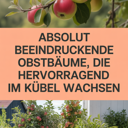 Absolut beeindruckende Obstbäume, die hervorragend im Kübel wachsen