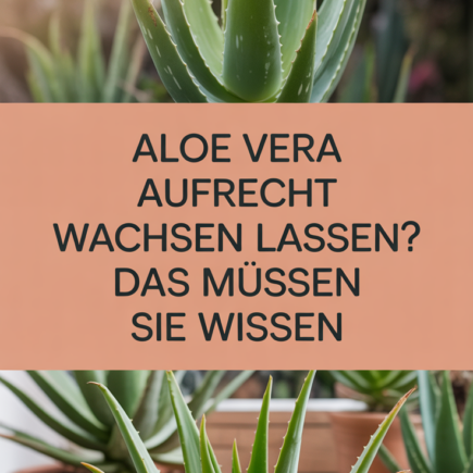 Aloe Vera aufrecht wachsen lassen? Das müssen Sie wissen