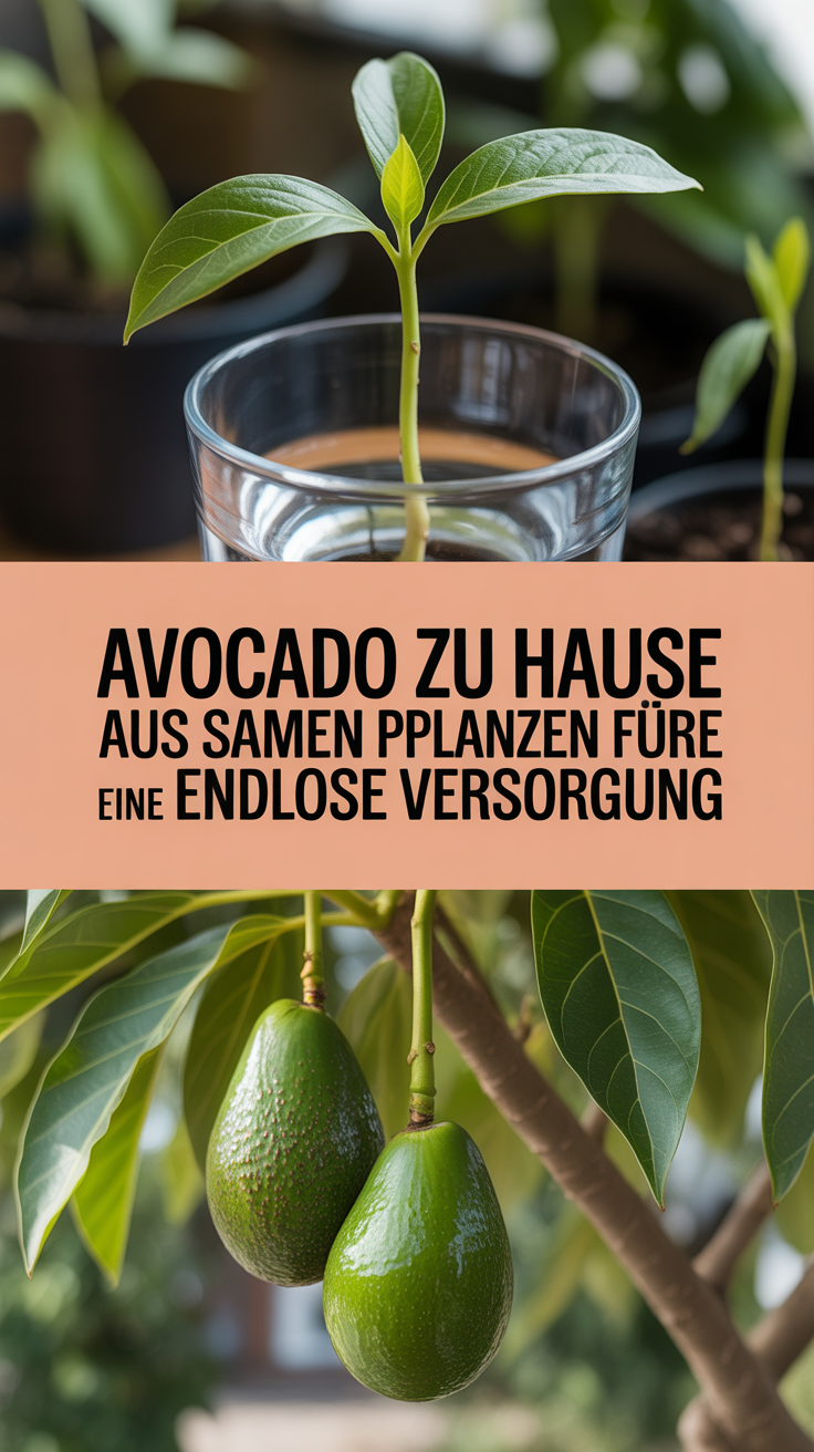Avocado zu Hause aus Samen pflanzen für eine endlose Versorgung