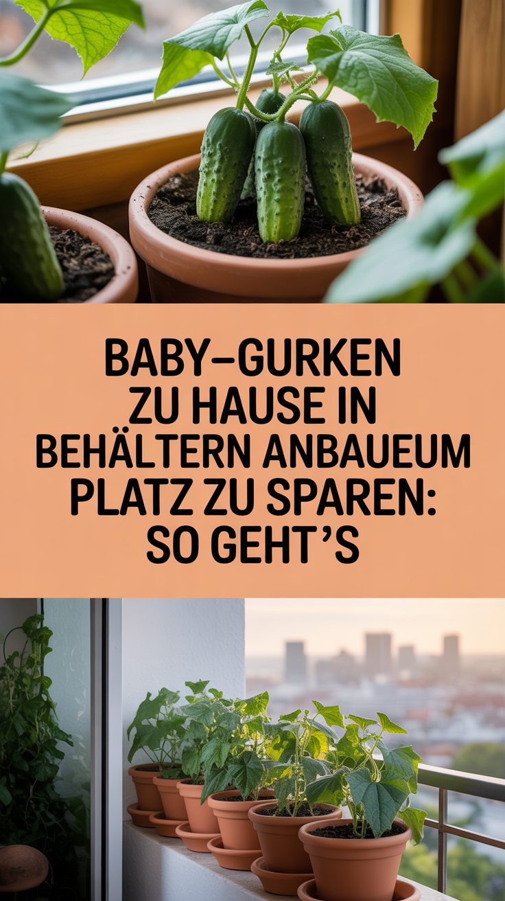 Baby-Gurken zu Hause in Behältern anbauen, um Platz zu sparen: So geht’s