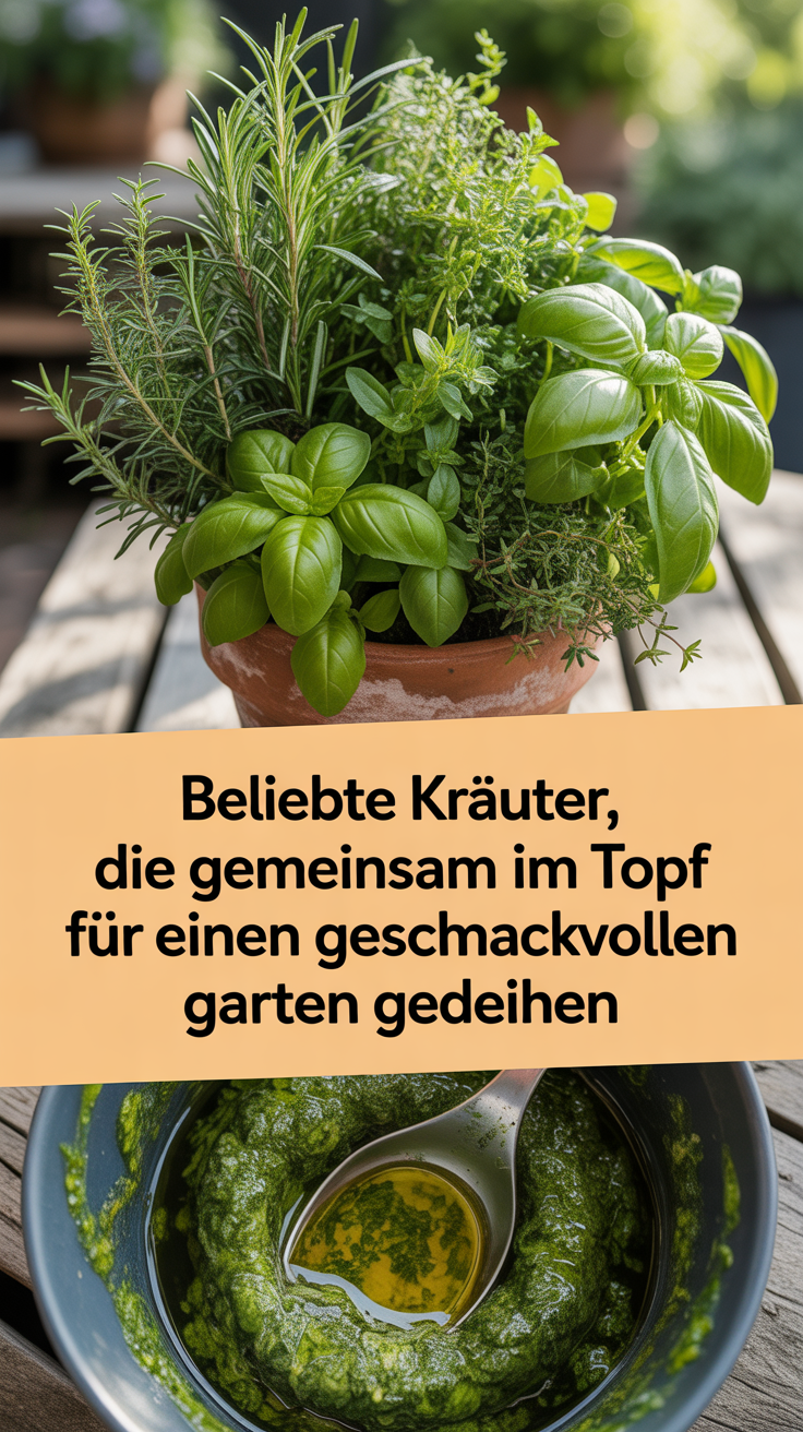 Beliebte Kräuter, die gemeinsam im Topf für einen geschmackvollen Garten gedeihen
