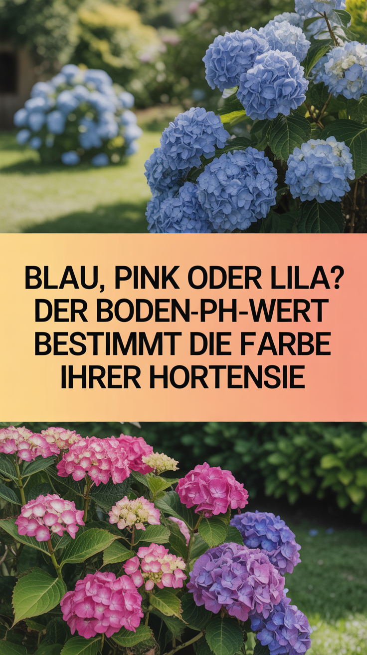 Blau, Pink oder Lila? Der Boden-pH-Wert bestimmt die Farbe Ihrer Hortensie