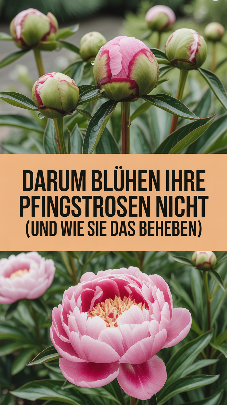 Darum blühen Ihre Pfingstrosen nicht (und wie Sie das beheben)