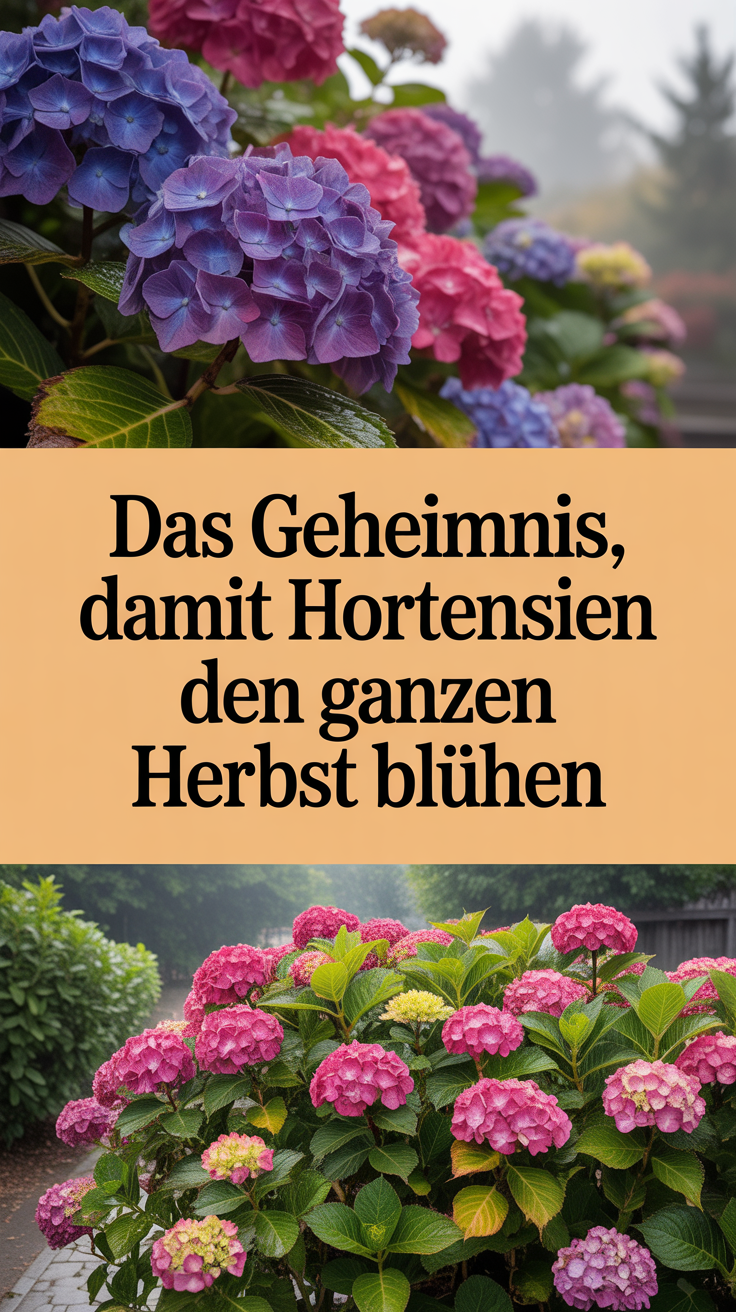 Das Geheimnis, damit Hortensien den ganzen Herbst blühen