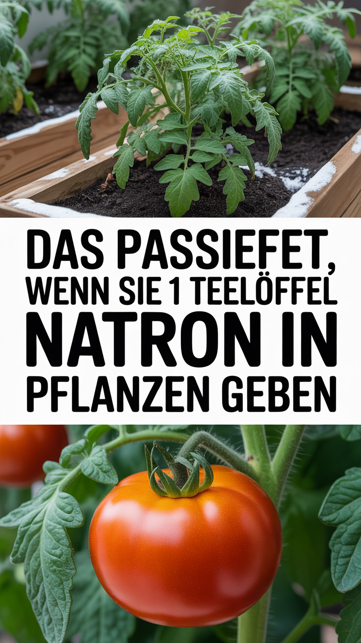 Das passiert, wenn Sie 1 Teelöffel Natron in Pflanzen geben