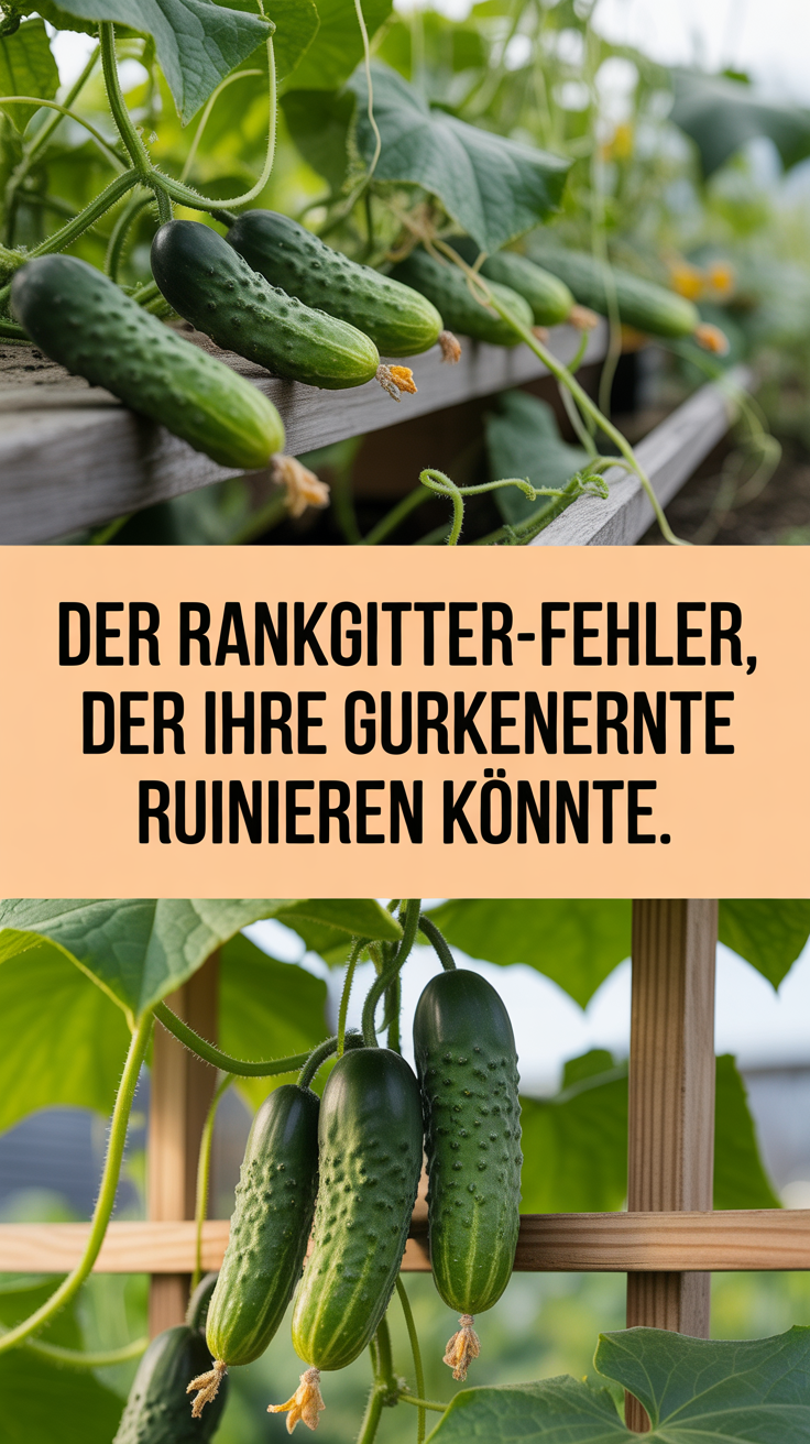 Der Rankgitter-Fehler, der Ihre Gurkenernte ruinieren könnte