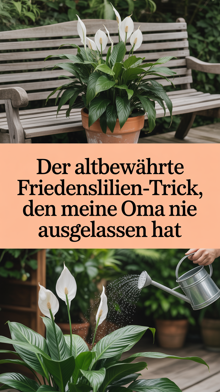 Der altbewährte Friedenslilien-Trick, den meine Oma nie ausgelassen hat
