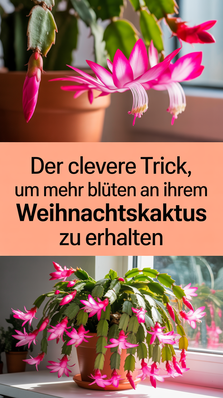 Der clevere Trick, um mehr Blüten an Ihrem Weihnachtskaktus zu erhalten