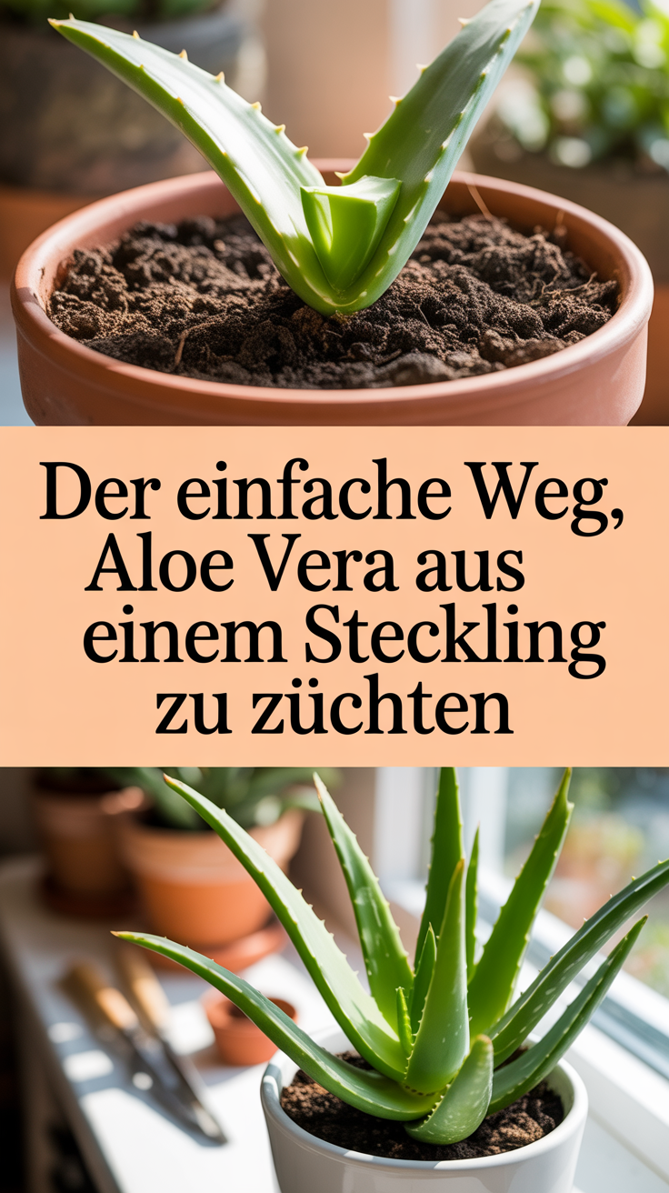 Der einfache Weg, Aloe Vera aus nur einem Steckling zu züchten