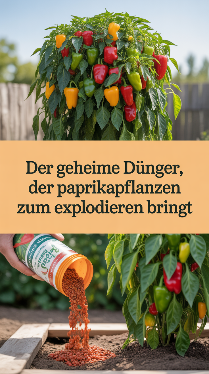 Der geheime Dünger, der Paprikapflanzen zum Explodieren bringt