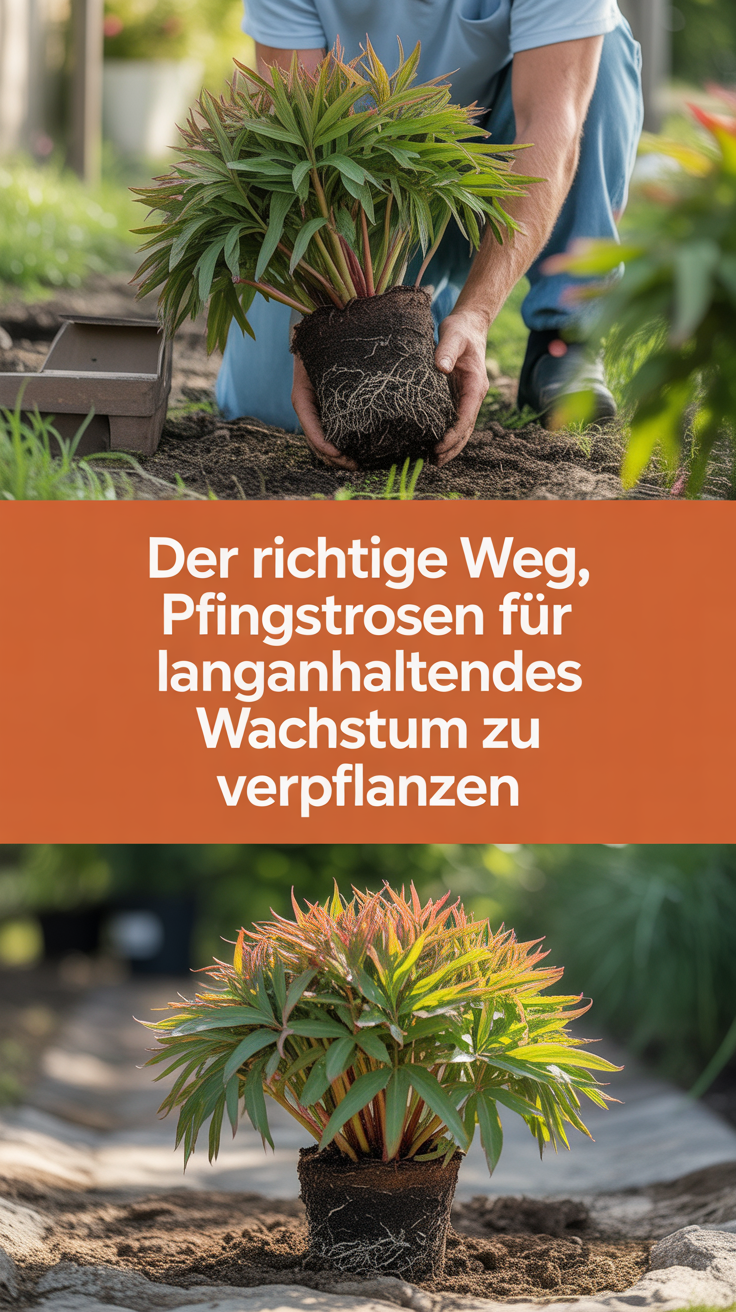 Der richtige Weg, Pfingstrosen für langanhaltendes Wachstum zu verpflanzen