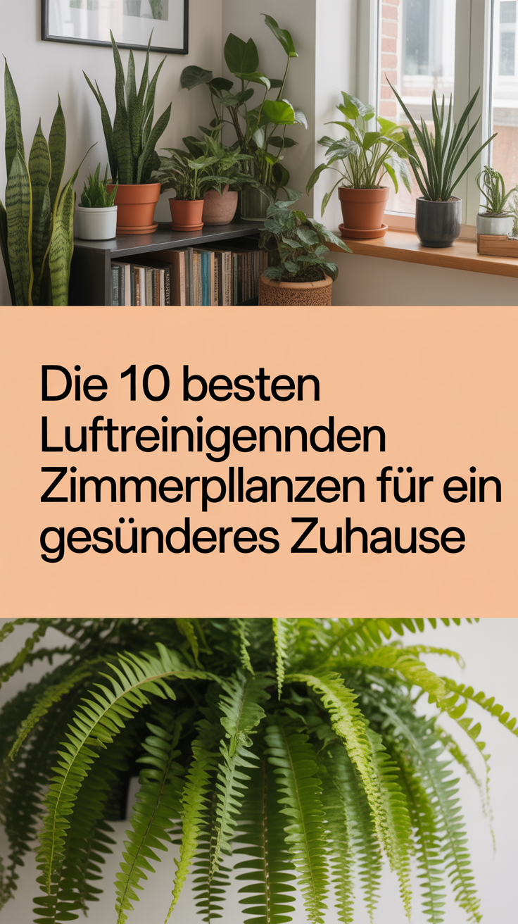 Die 10 besten luftreinigenden Zimmerpflanzen für ein gesünderes Zuhause