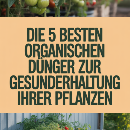 Die 5 besten organischen Dünger zur Gesunderhaltung Ihrer Pflanzen