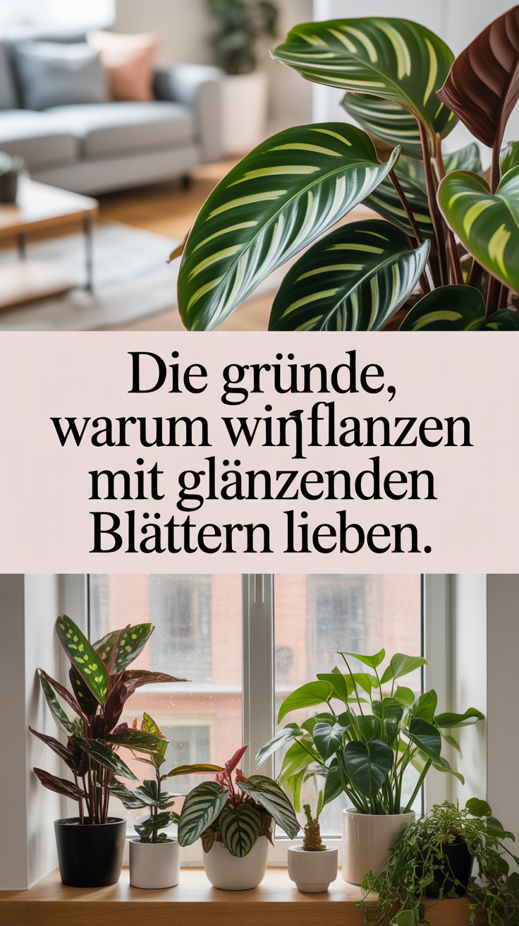 Die Gründe, warum wir Pflanzen mit glänzenden Blättern lieben.