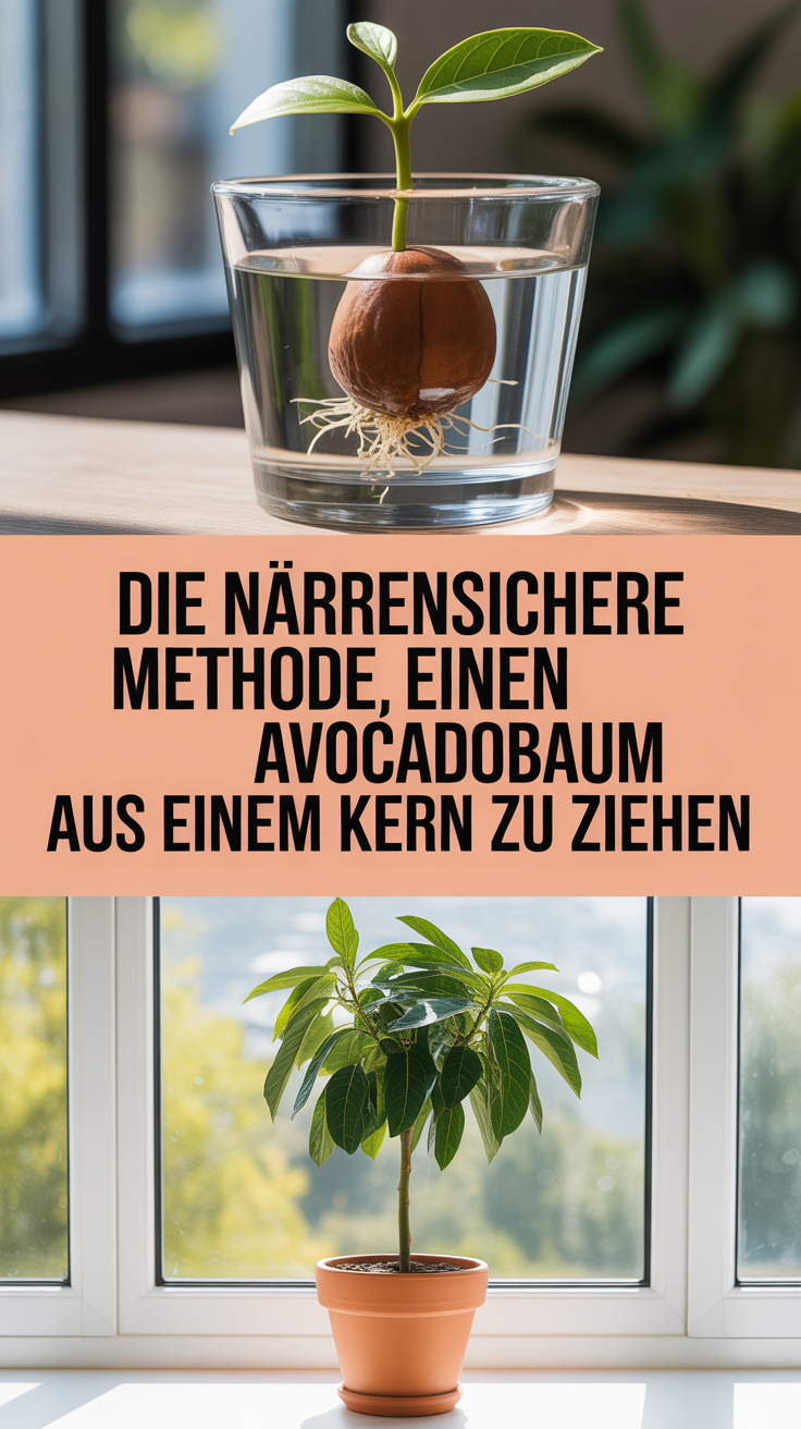 Die Narrensichere Methode, einen Avocadobaum aus einem Kern zu ziehen