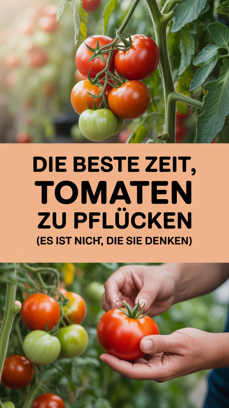 Die beste Zeit, Tomaten zu pflücken (Es ist nicht die, die Sie denken!)