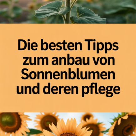 Die besten Tipps zum Anbau von Sonnenblumen und deren Pflege