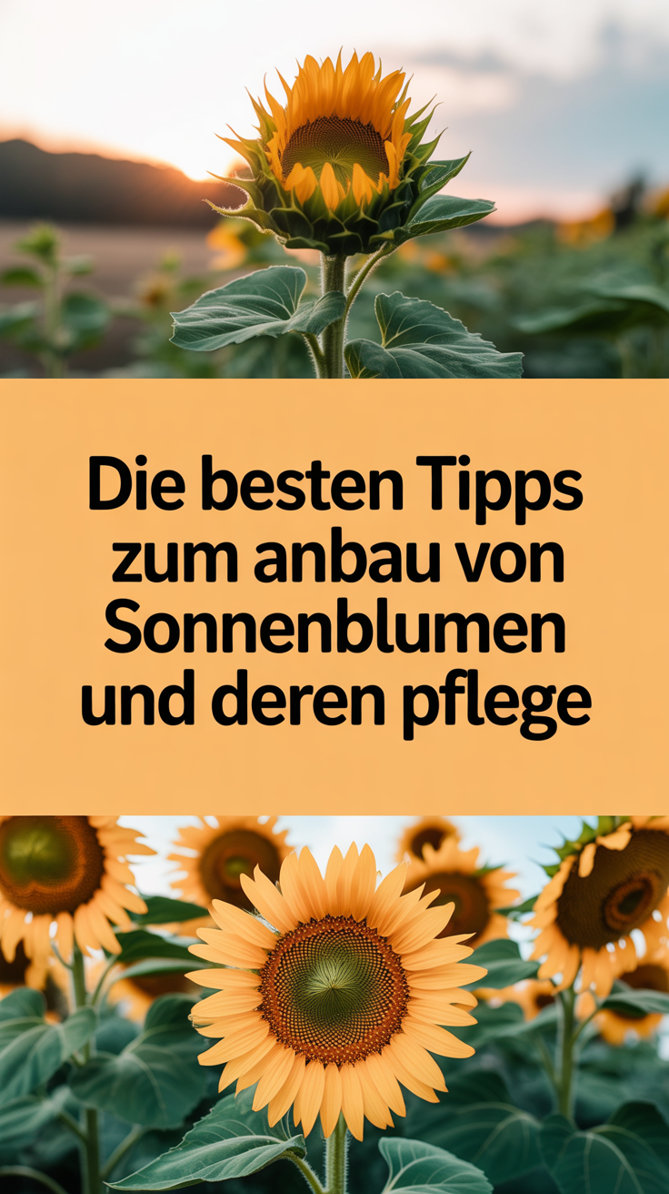 Die besten Tipps zum Anbau von Sonnenblumen und deren Pflege