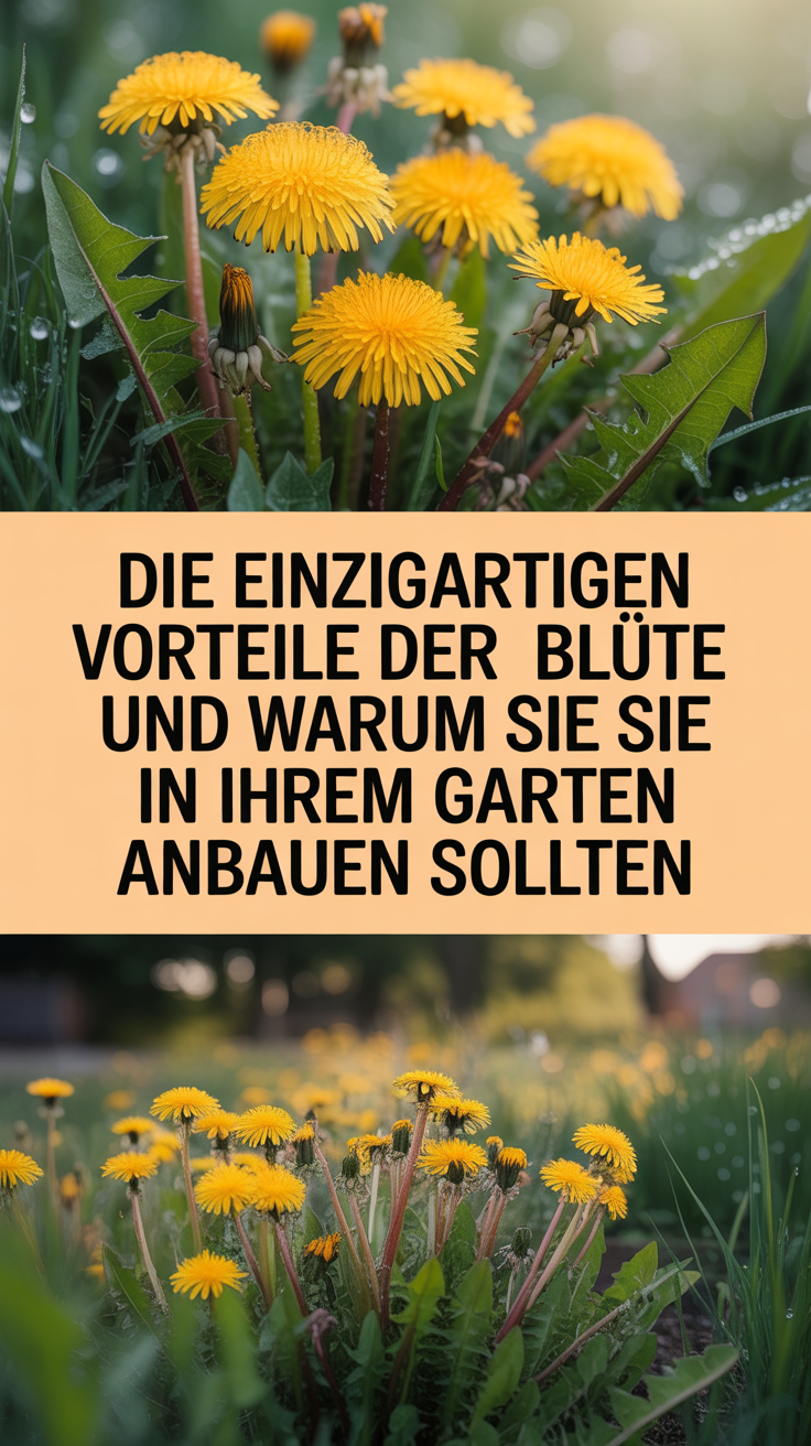 Die einzigartigen Vorteile der Löwenzahnblüte und warum Sie sie in Ihrem Garten anbauen sollten