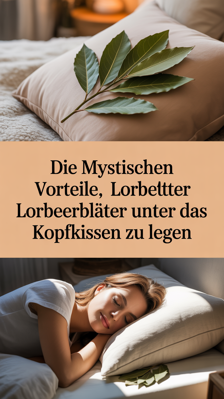 Die mystischen Vorteile, Lorbeerblätter unter das Kopfkissen zu legen