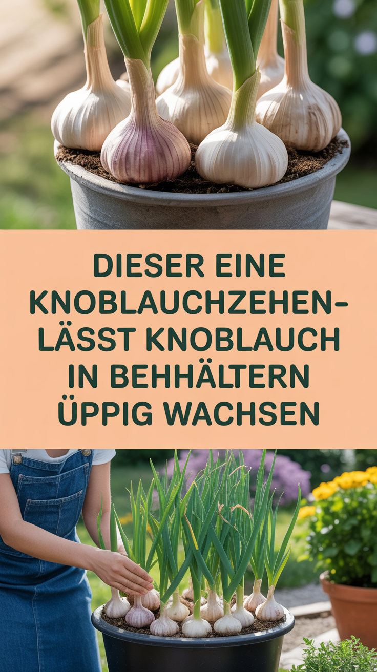 Dieser eine Knoblauchzehen-Trick lässt Knoblauch in Behältern üppig wachsen