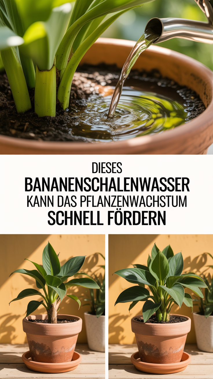 Dieses Bananenschalenwasser Kann Das Pflanzenwachstum Schnell Fördern