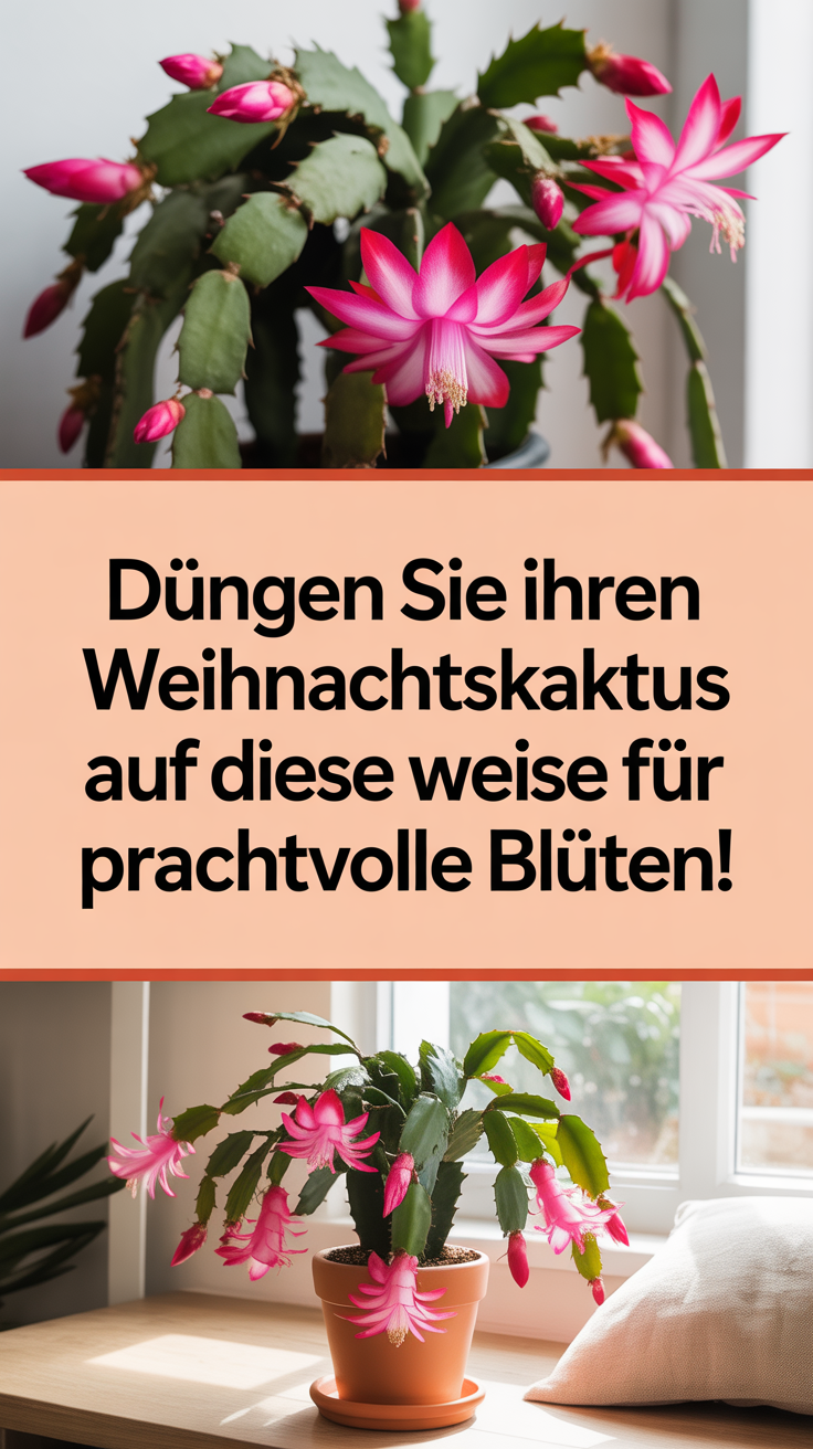 Düngen Sie Ihren Weihnachtskaktus auf diese Weise für prachtvolle Blüten!