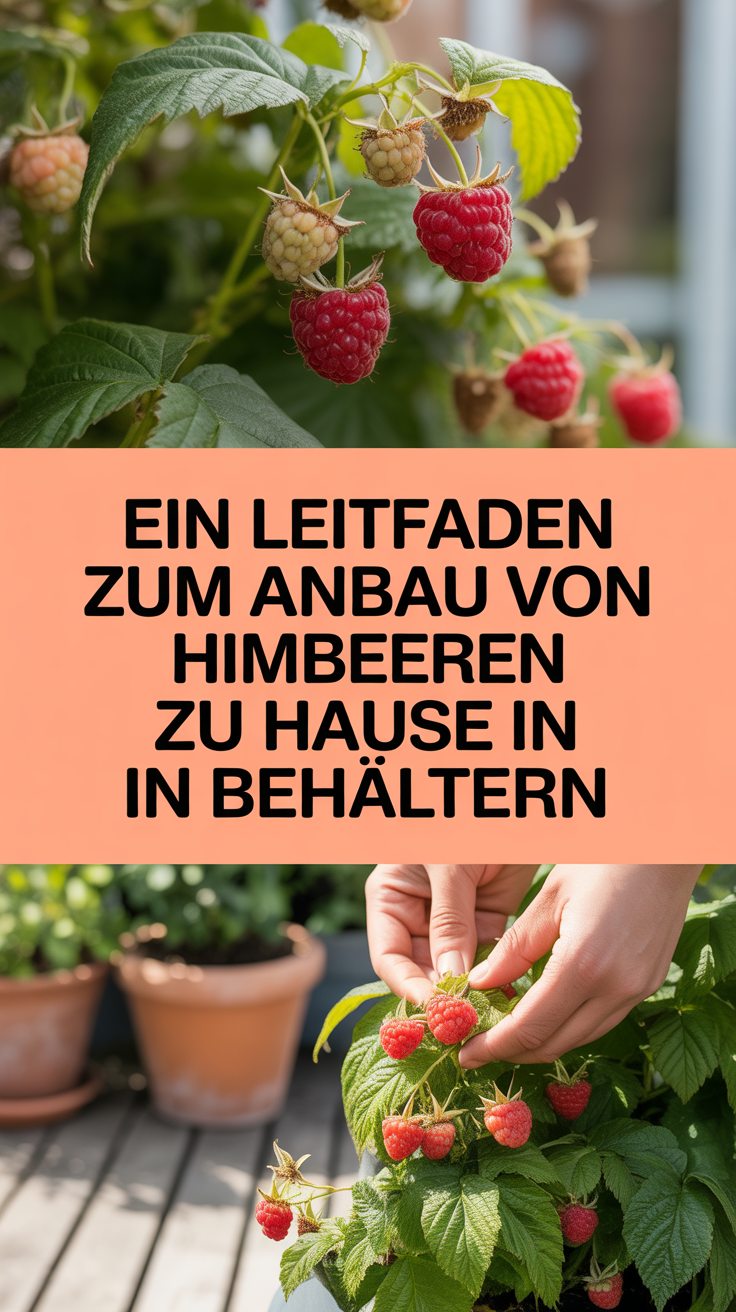 Ein Leitfaden zum Anbau von Himbeeren zu Hause in Behältern